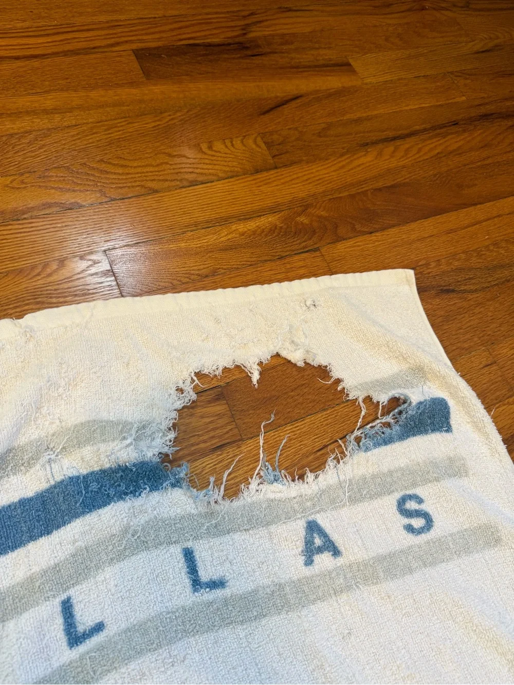 Vintage 80s Dallas Cowboys Towel, NFL Football Tapestry, 29x55, Beach Bath